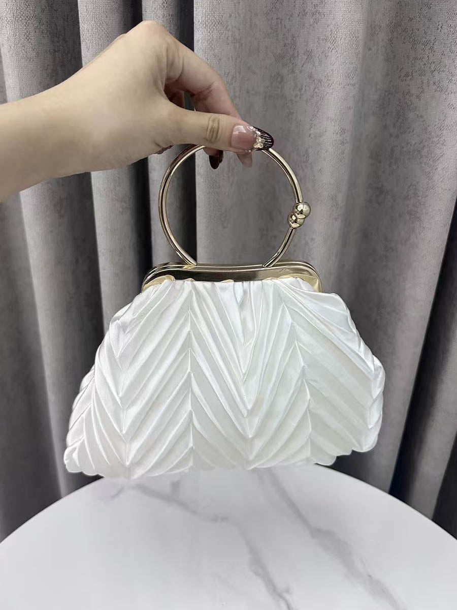 Flower Shape Lock Shiny Evening Bags & Clutches Mini Bags