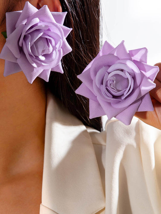 Flower Shape Drop Earrings