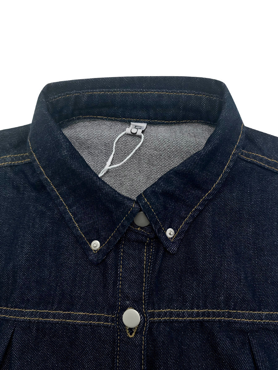 Loose Sleeveless Buttoned Pleated Split-Joint Lapel Vest Outerwear