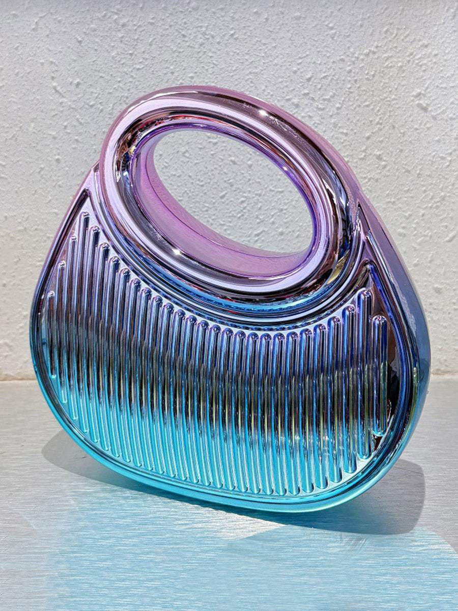 Shiny Striped Patterns Water Drop Evening Bags & Clutches Handbags