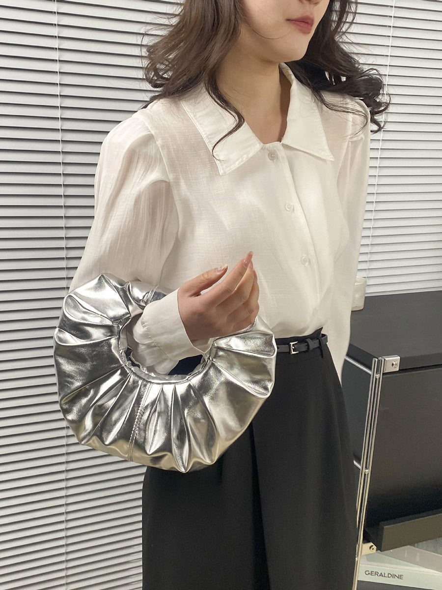 Geometric Pleated Evening Bags & Clutches