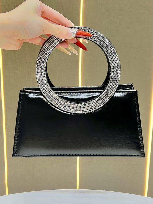 Chains Rhine Stones Split-Joint Evening Bags & Clutches Handbags