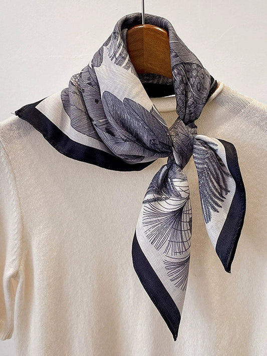 Flower Print Shawl&Scarf