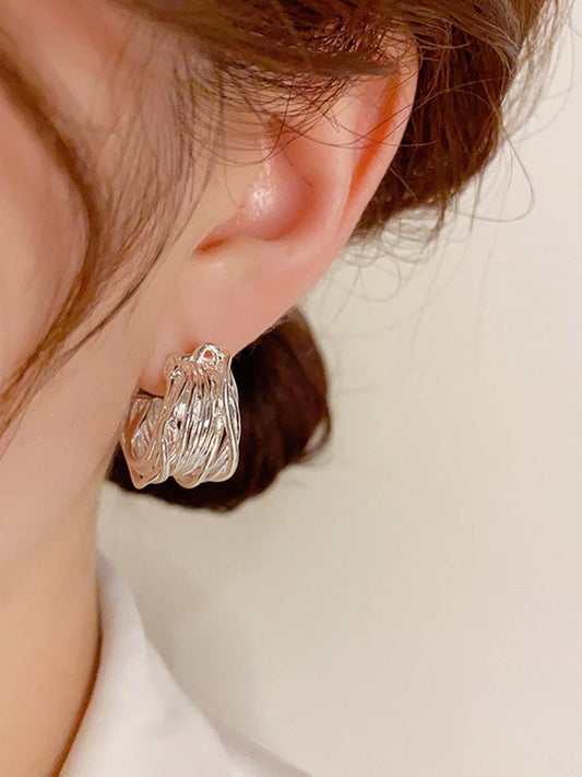 Geometric Solid Color Earrings Accessories