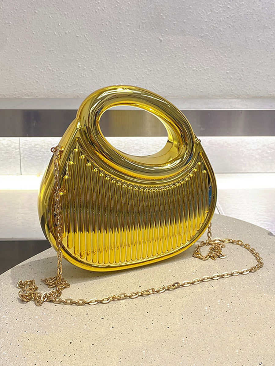 Shiny Striped Patterns Water Drop Evening Bags & Clutches Handbags
