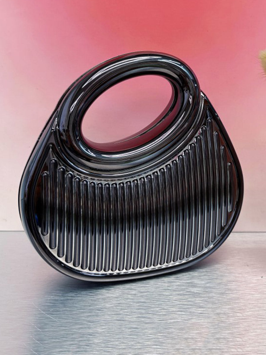 Shiny Striped Patterns Water Drop Evening Bags & Clutches Handbags