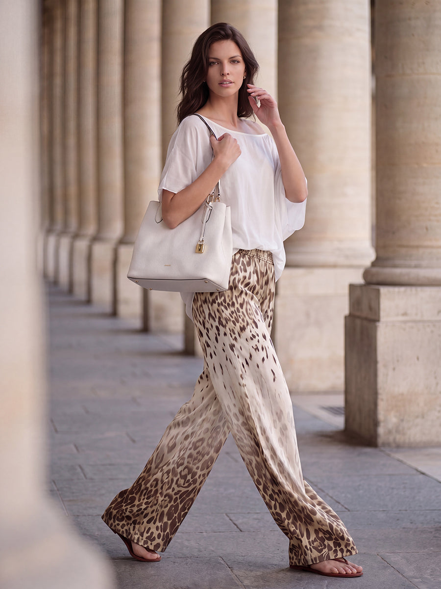 Batwing Sleeves Loose Pleated Solid Color Round-Neck Blouses&Shirts Tops
